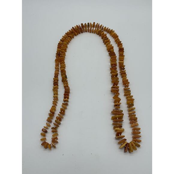Vintage Butterscotch Natural Graduated Amber Necklace 54” 78 Grams Estate - Picture 3 of 6